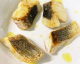 スズキのポワレ、味ポンバターで。作り方4写真