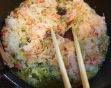 ズワイガニのトマトクリームパスタ。作り方2写真