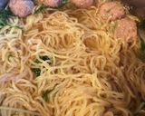 白菜と水菜と肉団子ラーメン作り方5写真