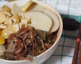 季節をまたぐコラボ　筍・土筆・銀杏ごはん作り方2写真
