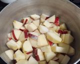 焼きチーズケーキ♡みりん煮のリンゴ入り♡作り方1写真