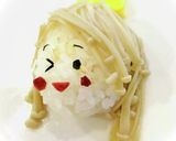 キャラ弁＊エノキでワンレングスの女の子作り方9写真