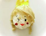 キャラ弁＊エノキでワンレングスの女の子作り方10写真