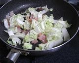 簡単☆白菜とコーンのクリームスープパスタ作り方2写真