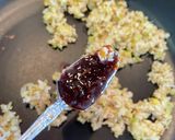 ネギが美味しい焼豚の煮汁で玄米チャーハン作り方4写真