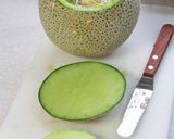 本格*丸ごとメロンケーキ（完熟OK♪）作り方4写真