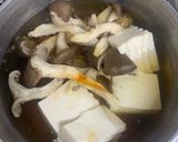 平茸と豆腐の湯豆腐風作り方1写真
