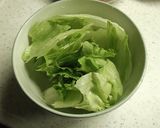 【お弁当】レタスのポン酢ごま油和え作り方1写真