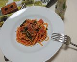 簡単！ほうれん草のトマトスパゲッティ作り方7写真