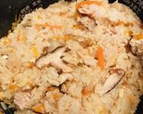 炊飯器にお任せ●ひき肉の五目炊き込みご飯作り方5写真