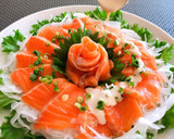 マグロのわさびマヨソース和え作り方5写真