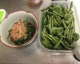 山菜炊き込みご飯とおひたし作り方5写真