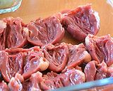 料理のための清酒でふっくら鶏ハツの甘辛煮作り方2写真