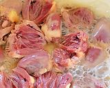 料理のための清酒でふっくら鶏ハツの甘辛煮作り方4写真