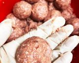 揚げて煮る、肉団子作り方3写真