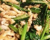 鶏胸肉と小松菜炒め 副菜に作り方8写真