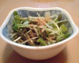 だし昆布と貝割れで酒の肴にもう一品作り方3写真