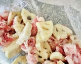 ご飯がススム〜！大葉と豚蓮根のバタポン作り方3写真