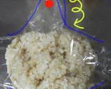 ご飯の包み方〜綺麗な四角!異物混入防止〜作り方4写真