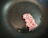 お肉たっぷり　ミートソースナポリタン作り方2写真