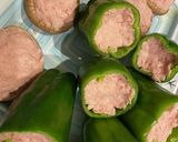 時短レシピ!ピーマンと椎茸の肉詰め作り方3写真