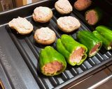 時短レシピ!ピーマンと椎茸の肉詰め作り方4写真