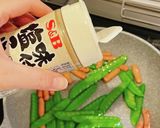 絹さやで簡単な一品作り方3写真