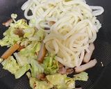 香ばし醤油♫基本の焼きうどん作り方6写真