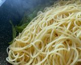 ピーマンとしらすのペペロンチーノパスタ作り方3写真