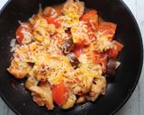 鶏とナスのフレッシュトマトチーズ作り方7写真