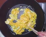 卵入りほうれん草と豚肉のポン酢炒め作り方4写真