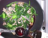 卵入りほうれん草と豚肉のポン酢炒め作り方8写真