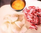 【パパ料理】たまには他人丼作り方1写真