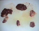 鶏肝とこんにゃくのテンメンジャン煮作り方1写真