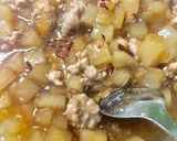 レンチンで簡単✨豚挽肉入りトロミ大根煮作り方3写真