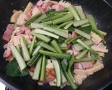 簡単！小松菜とたけのこの和風パスタ作り方5写真