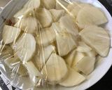 豚小間団子とじゃがいものオイスター味噌作り方1写真