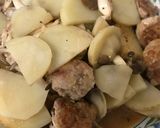 豚小間団子とじゃがいものオイスター味噌作り方6写真