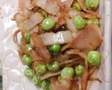 リカちゃん♡えんどう豆ベーコン旨醤油味作り方14写真