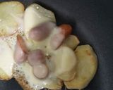 じゃがいも・ウィンナー炒めONチーズ作り方4写真