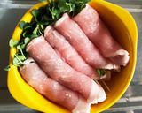 タカラ本みりん&料理清酒で作る貝割れ肉巻作り方1写真