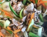 チンゲン菜と豚こまオイスター炒め作り方3写真