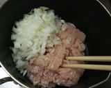 カレー味のひき肉サラダ♡野菜もりもり！作り方1写真