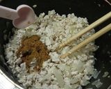 カレー味のひき肉サラダ♡野菜もりもり！作り方3写真