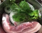 ハーブ香る、塩味洋風角煮作り方1写真