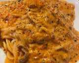ミートソースアレンジ♪クリームパスタ作り方4写真
