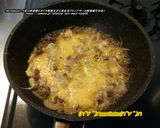 フライパンで肉の欠片達の究極玉子とじ丼♪作り方8写真