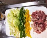 豚ロースと沢庵キャベツの味噌炒め作り方1写真