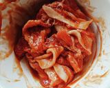 簡単!豚肉のケチャップ炒め作り方1写真
