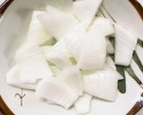 全てレンジ玉ねぎといんげんのごま和え作り方1写真